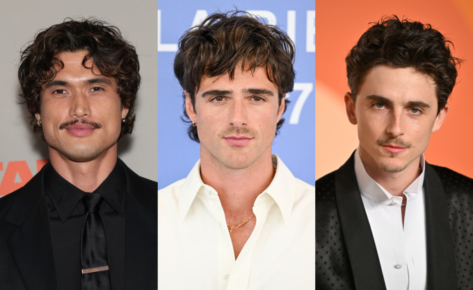 Charles Melton, Jacob Elordi és Timothée Chalamet is éli ezt a bajusztrendet.