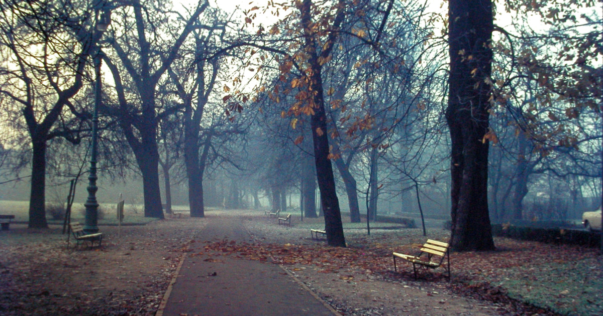 Budapest ősszel régi fotón.