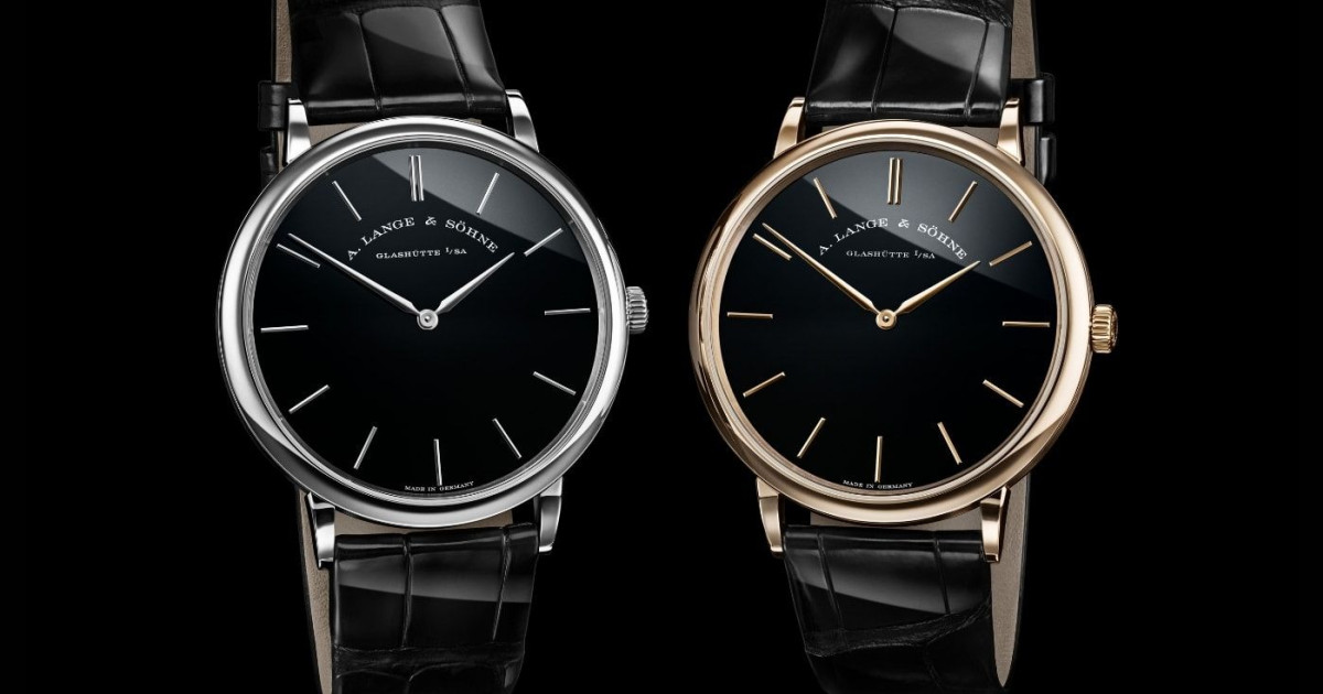 A. Lange & Söhne Saxonia Thin 750 Honeygold és 950 Platinum