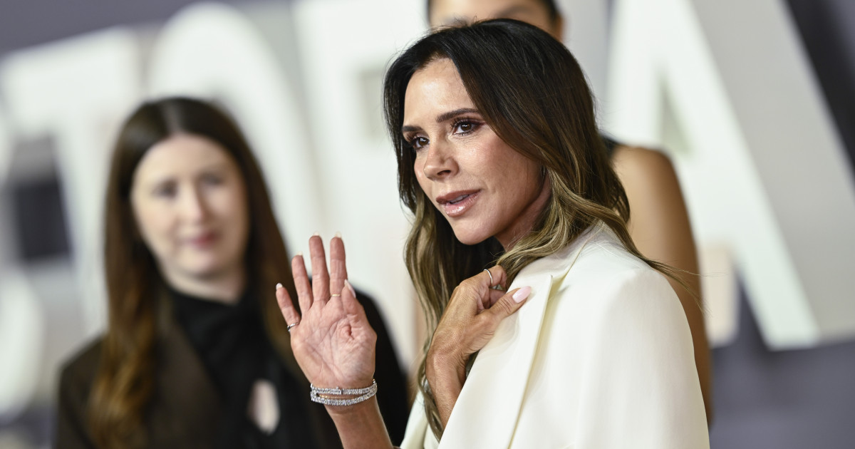 Victoria Beckham a Netflix dokumentumsorozatának világpremierjén Londonban.