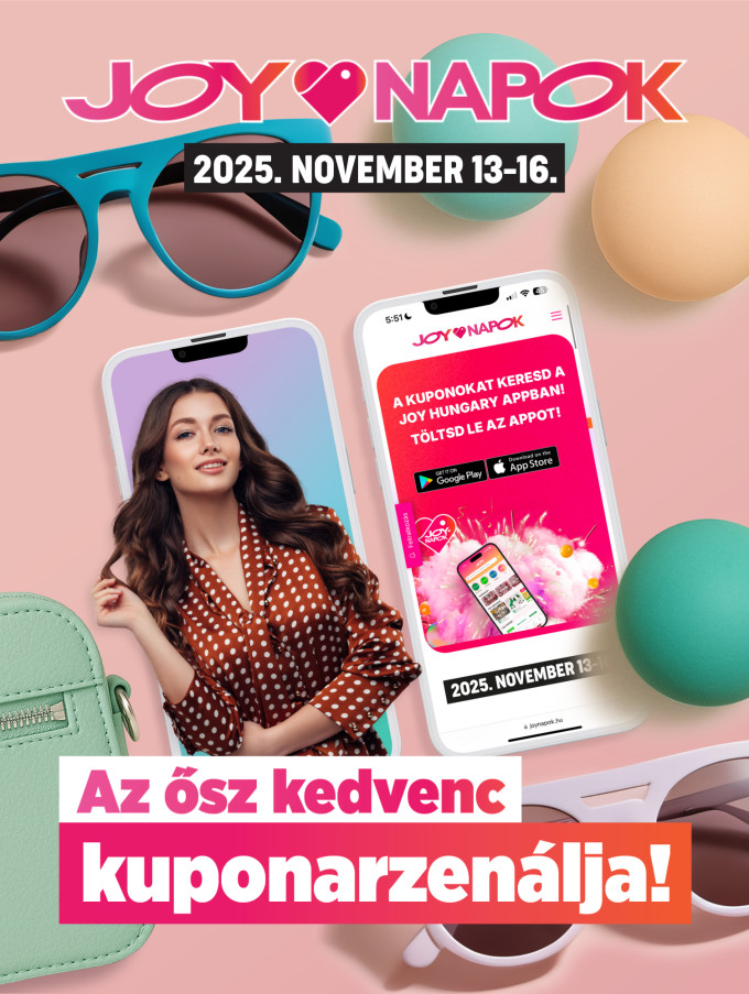 November 13-16. között jönnek a JOY-napok, az ősz kedvenc kuponarzenálja!