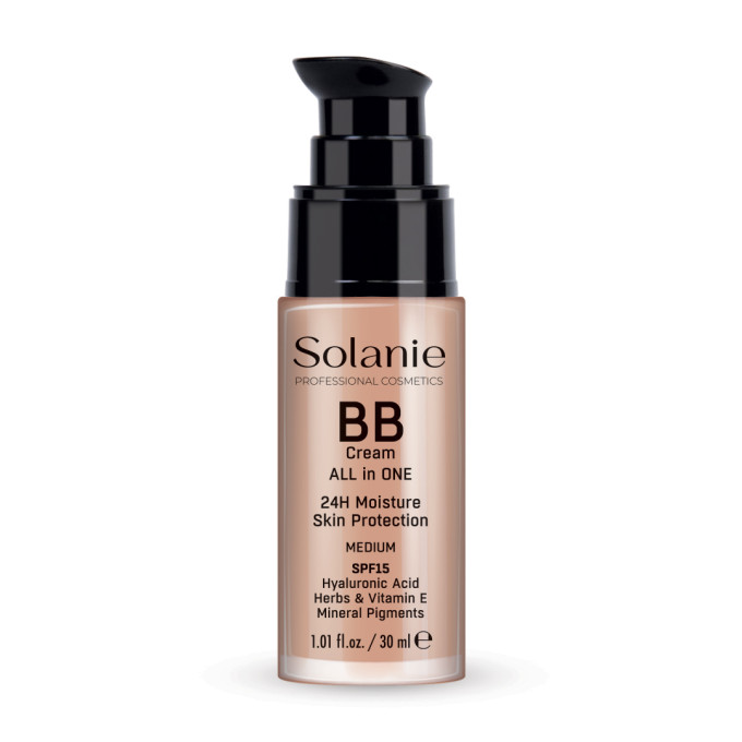 Solanie BB krém hialuronsavval és fényvédővel SPF15 - médium