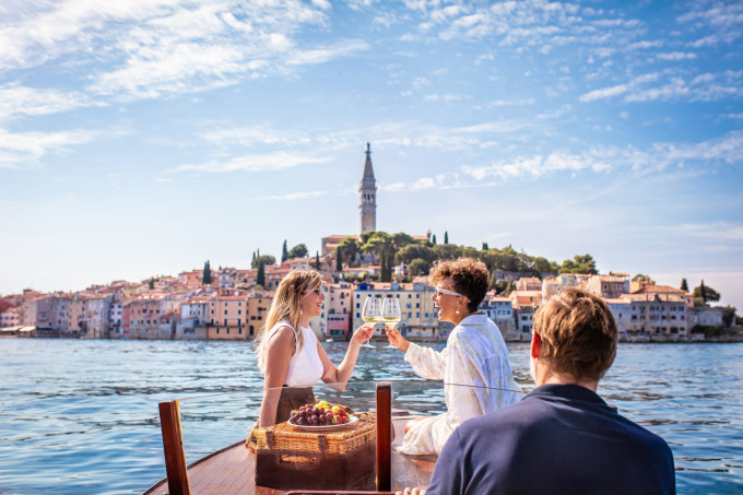 Rovinj hajóval / Fotó: Maja Danica Pečanić