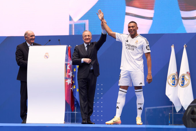 Mbappé bemutatása Madridban