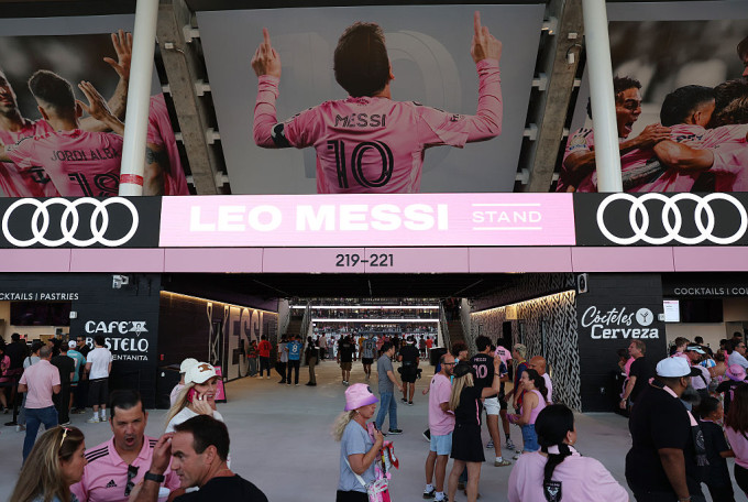 Lionel Messi Stand a Miami stadionjában