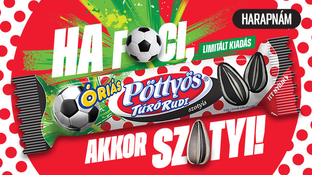 A klasszikus ízekről és izgalmas újításokról híres Pöttyös mindig is az összetartozásról, a közös örömről és a lendületről szólt. A Pöttyös Óriás Szotyis Rudi pedig két olyan íz váratlan találkozása, amelyek már régóta meghatározó részei ugyanannak a kulturális térnek, ám most kerülnek először egymás mellé egyetlen ízélményben.