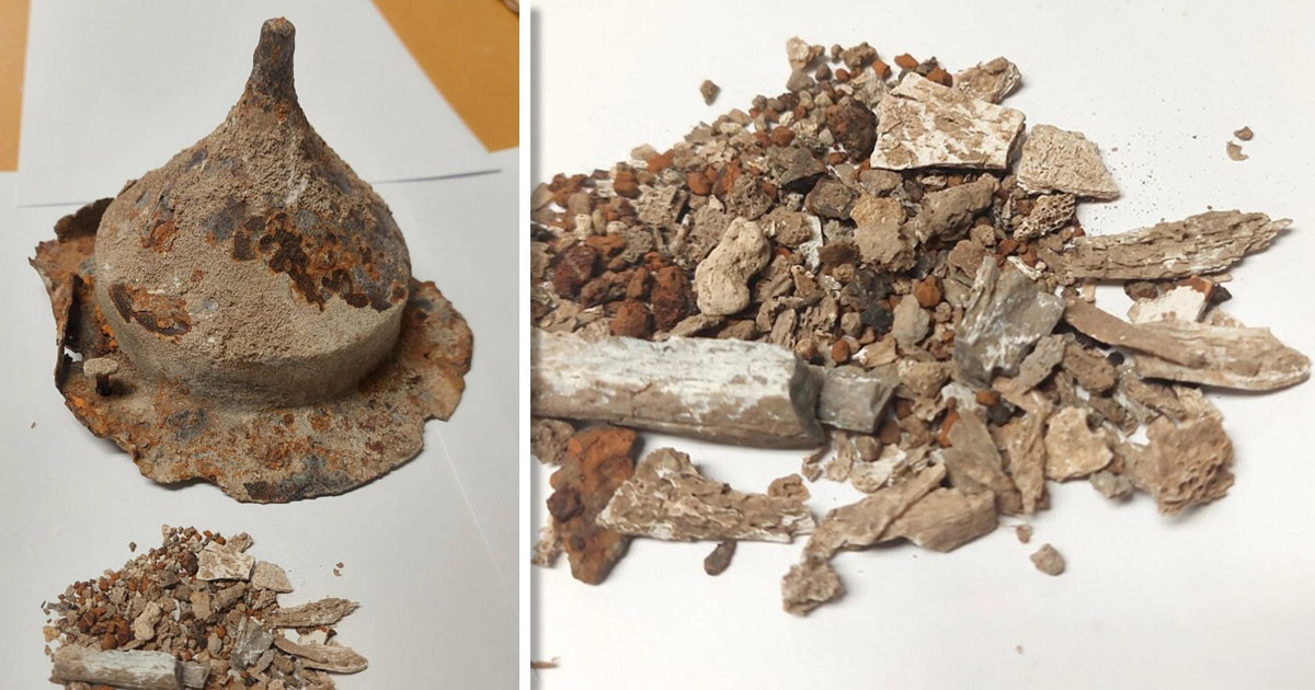 Autóalkatrészt keresett, 1800 éves pajzsdarabot talált