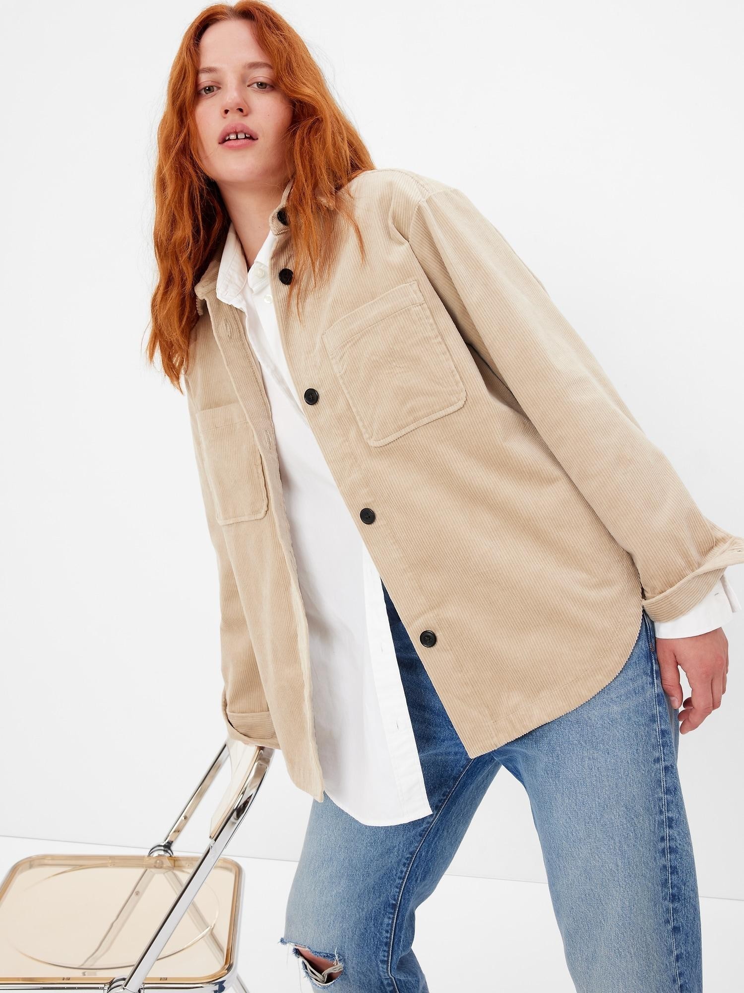 Női oversized bársonyos hosszú ujjú ing