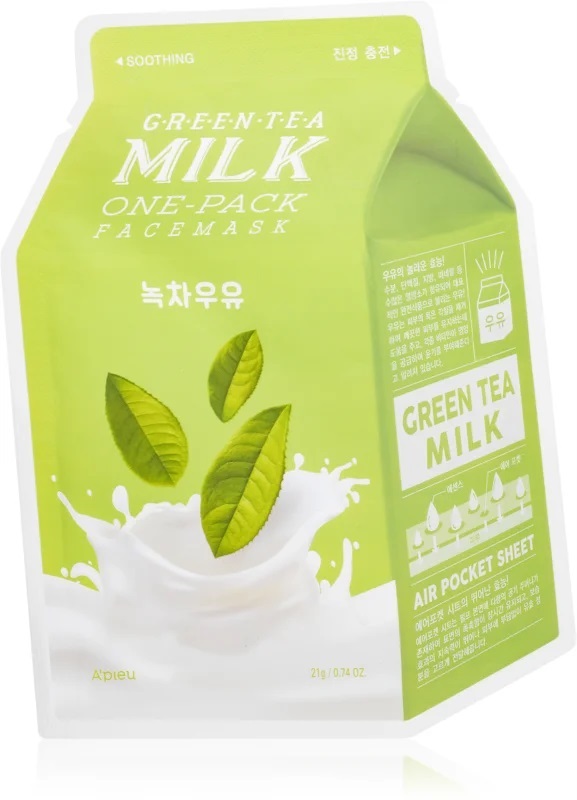 A’pieu One-Pack Milk Mask Green Tea