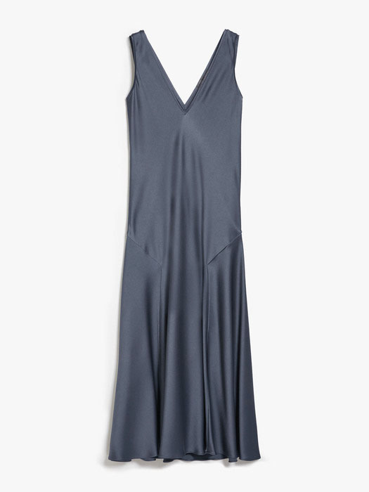 Antracit szatén ruha