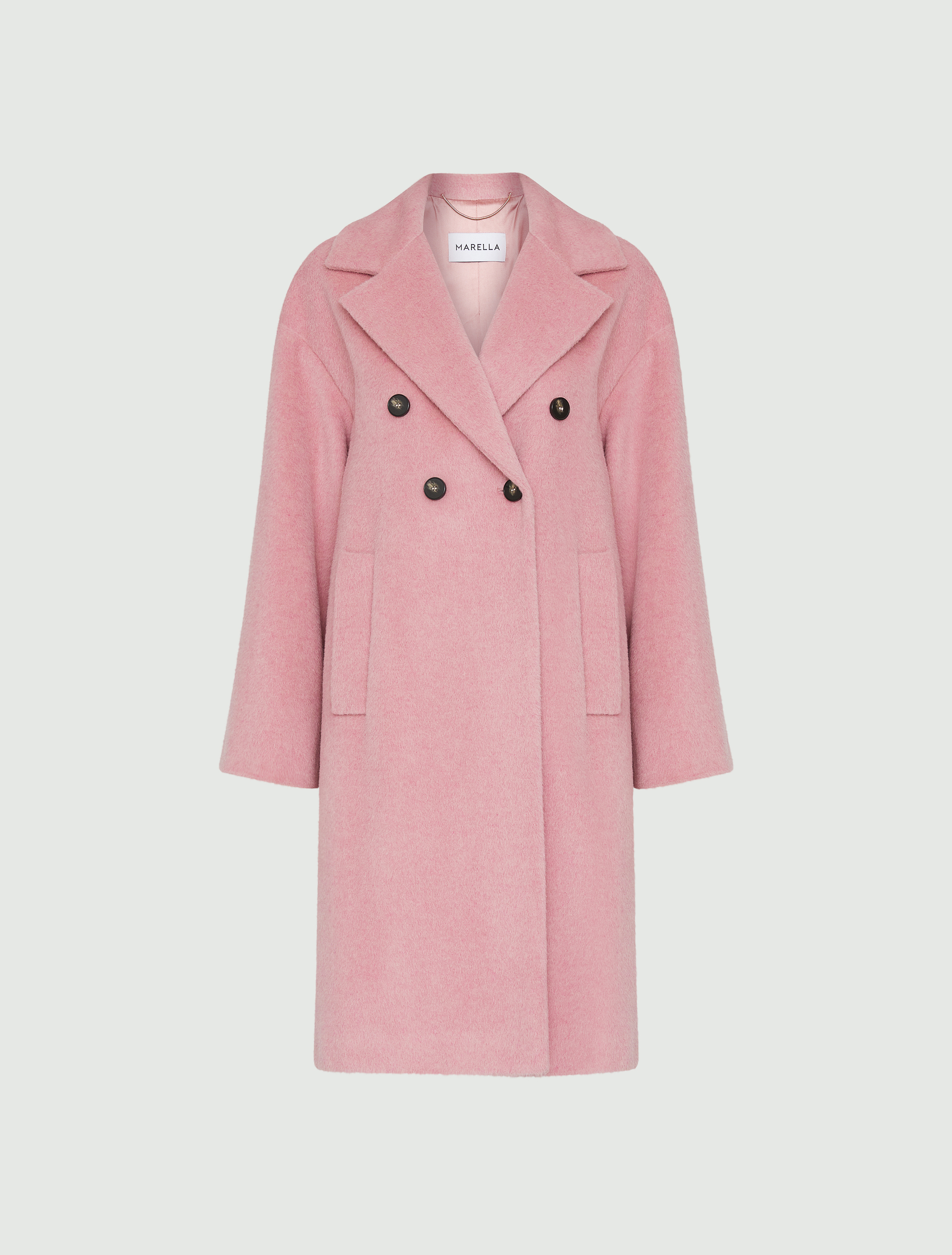 Pasztell rózsaszín kabát