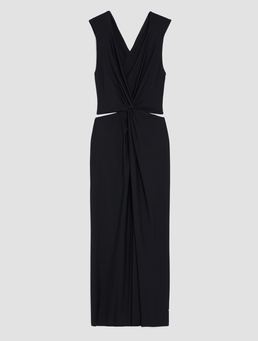 Kivágott fekete ruha