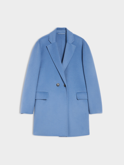 Világoskék szövetkabát