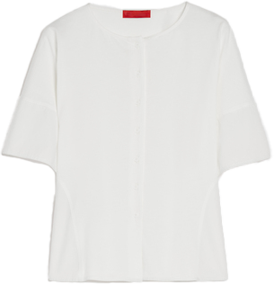 Gombsoros fehér póló